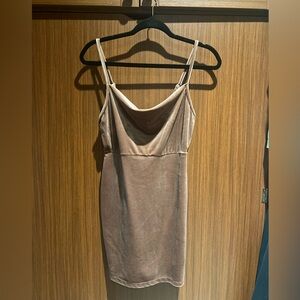 Forever 21 Mini Dress in Taupe in faux velvet - New with tags size M
